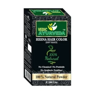 Soft Black Henna Hair Color